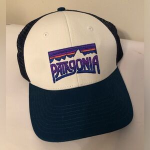 PATAGONIA Men’s Snapback Trucker Hat Mesh Adjustable Blue NEW